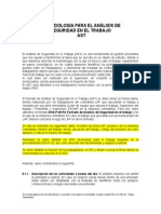 Metodologia Para El Análisis de Seguridad en El Trabajo