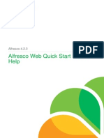Alfresco One Web Quick Start User Help