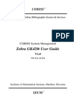 User Guide Zebra GK420t PDF