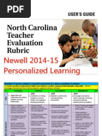 Newell PL Teacher Evaluation Rubric 2015-16