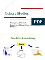 Cohort Studies: Mmbaga Ej. (MD, PHD) Department of Epidemiology and Biostatistics, Muhas