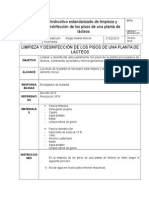 Limpieza y Desinfección de Los Pisos de Una Planta de Lácteos