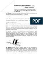 1a Lista de Mecanica Dos Fluidos