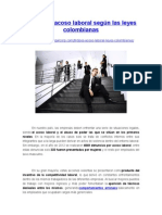 8 Tipos de Acoso Laboral Según Las Leyes Colombianas