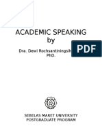 Academic Speaking