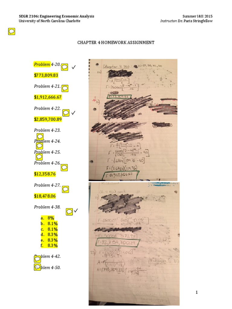 Chapter 4 Homework Assignment: Problem 4 - 20 | PDF | Business