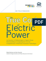 The True Cost of Electric Power