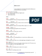 Reading Keys-glossary Level1