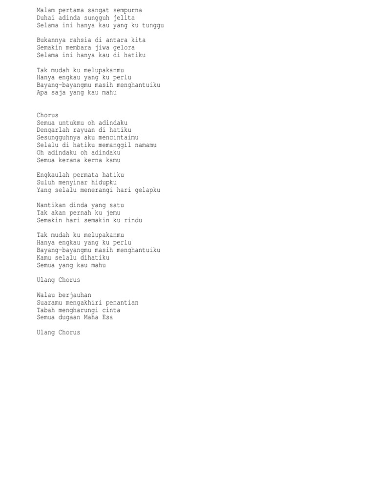 Lirik Adinda Pdf