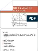 Cortante en Vigas de Hormigon