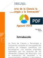 Proyecto CTEI Aguazul 2015