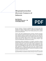 Mengimplementasikan Electronic Commerce Di Indonesia: Budi Rahardjo PPAU Mikroelektronika - ITB TR-PPAUME-1999-02