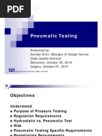 Pneumatic Pressure Test Safety Guidelines Pdf Pascal Unit Risk