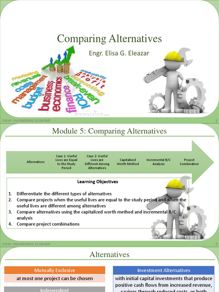 Comparing Alternatives in Engineering Economy | PDF | Investing ...