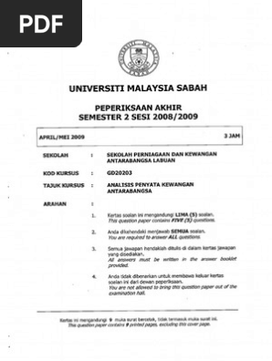 Analisis Penyata Kewangan Antarabangsa Pdf