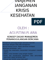 Manajemen Penanganan Krisis Kesehatan