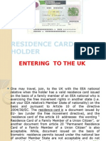 Residence Card Holder UK