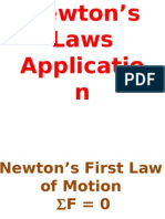 Newton’s Laws Application