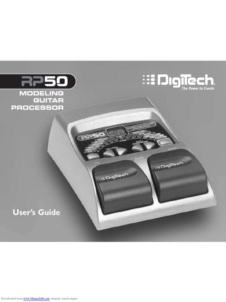 DigiTech rp50 PDF Signal Processing Sound Recording