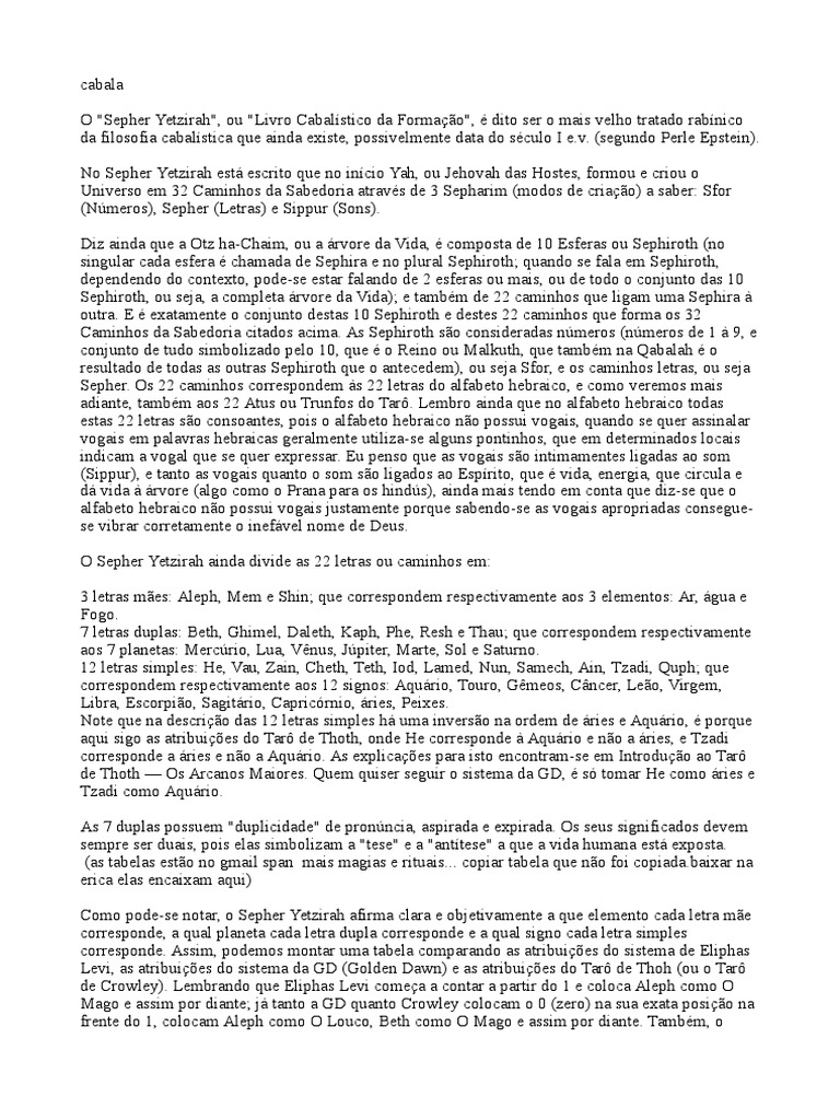 Cabala Anjos e Gnose | PDF | Cabala | Zodíaco, image size:768x1024
