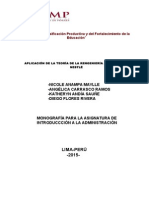 Monografia Reingenieria - Introduccion a La Administración