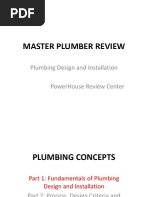 Plumbing Design Handouts