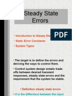 Steady State Errors