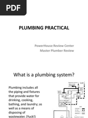 Plumbing Practical Handouts
