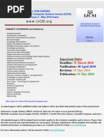 Download CALL for PAPERS International Journal of Computer Science Issues IJCSI - Volume 7 Issue 3 - May 2010 Issue by IJCSI Editor SN26920691 doc pdf