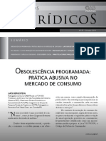 OBSOLESCÊNCIA PROGRAMADA- Prática Abusiva No Mercado de Consumo