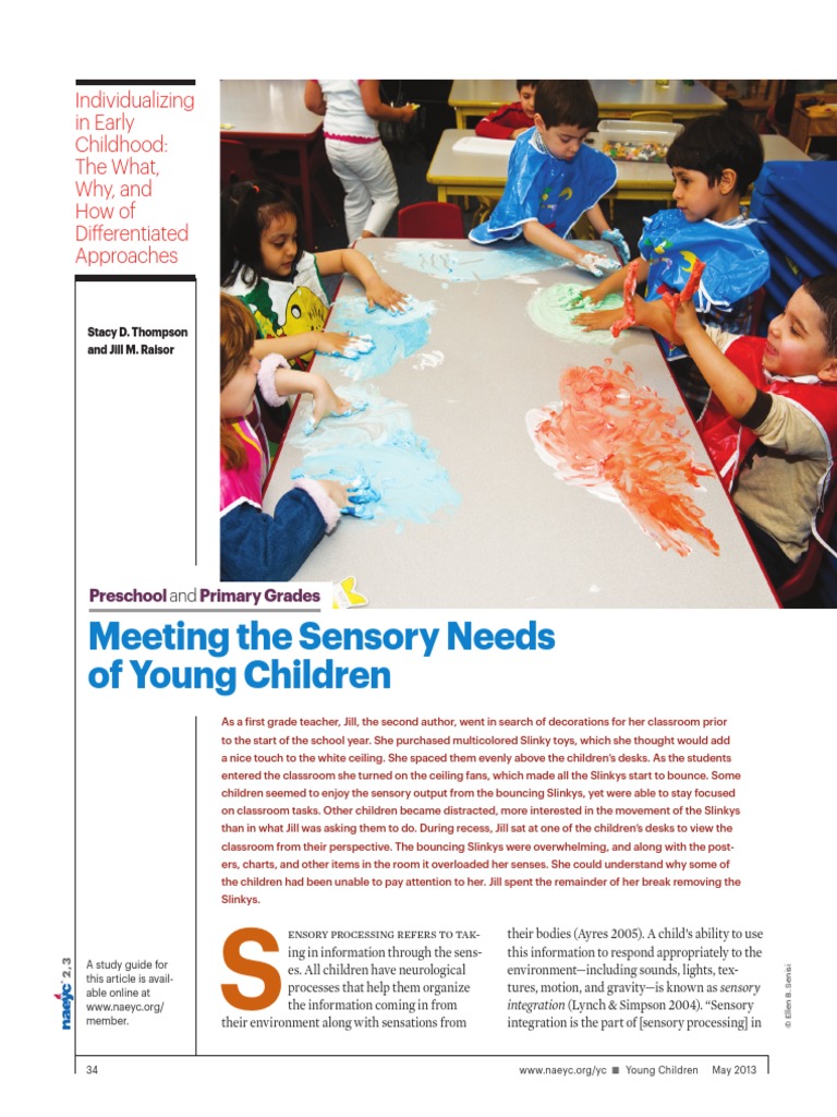Meeting Sensory Needs Thompson 0513 | PDF | Self-Improvement | Wellness