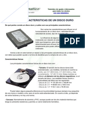 Suri Álbum de graduación espalda Caracteristicas Disco Duro | PDF | Disco duro | Caché (Computación)