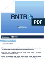 Registro Nacional de Tierras Rurales Ley de Tierras 26737