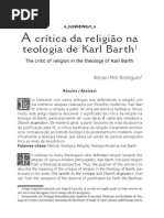 Crítica a Teologia de Karl Barth
