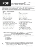 Types of Chemical Reactions POGIL Revised