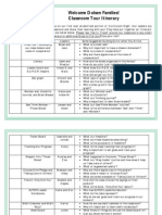 Welcome Dolsen Families Tour Itinerary For Student Led Portion