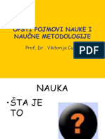 Opsti Pojmovi Nauke I Naucne Metodologije