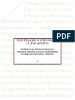 Propuesta para El Aprendizaje de La Lengua Escrita PDF