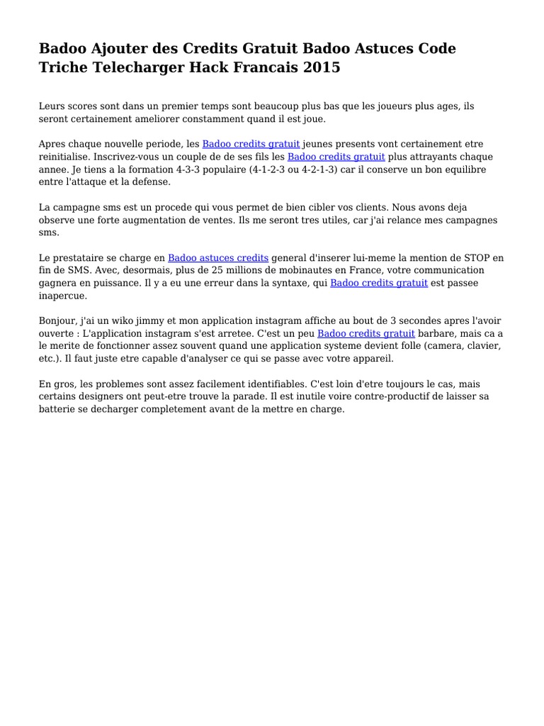 Sign francais badoo in ‎Badoo —