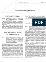 I. Disposiciones Generales: Jefatura Del Estado