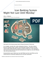 The American Banking System Might Not Last Until Monday'4777