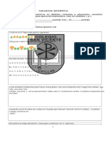 Evaluacion U3 Matemática Sumativa 2014