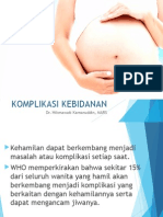 komplikasi kebidanan