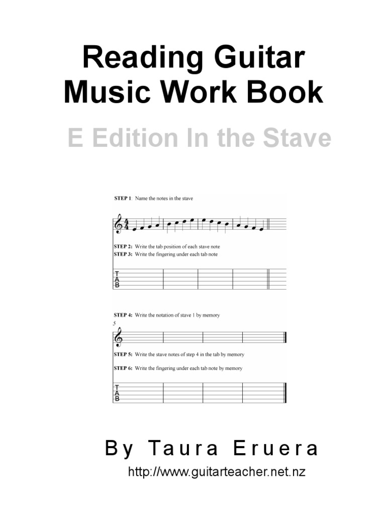 Sight Reading Guitar Music Notes | PDF | Chord (Music) | Musicology