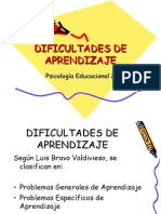 Dificultades de Aprendizaje