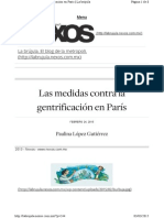 Las Medidas Contra La Gentrificación en París