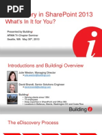 SharePoint 2013 eDiscovery