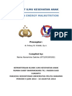 PEM Referat on Protein Energy Malnutrition