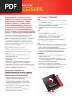 Qualcomm Snapdragon 800 Product Brief