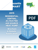 Massachusetts Cool Smart: Residential Central Ac/Ducted Air Source Heat Pump Brochure & Rebate Application
